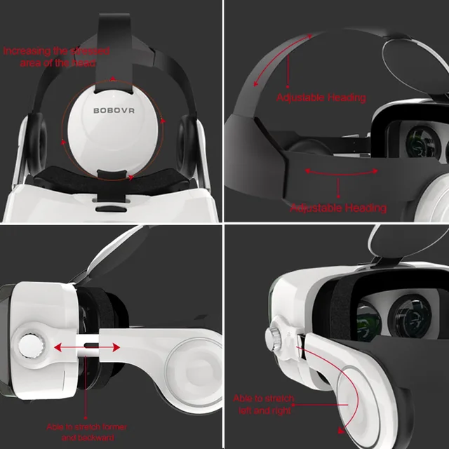 Bobovr z4 VR Box Virtual Reality Helmet Goggles 3D VR Glasses Mini Google Cardboard VR Box 2.0 BOBO VR for 4-6' Mobile Phone 4