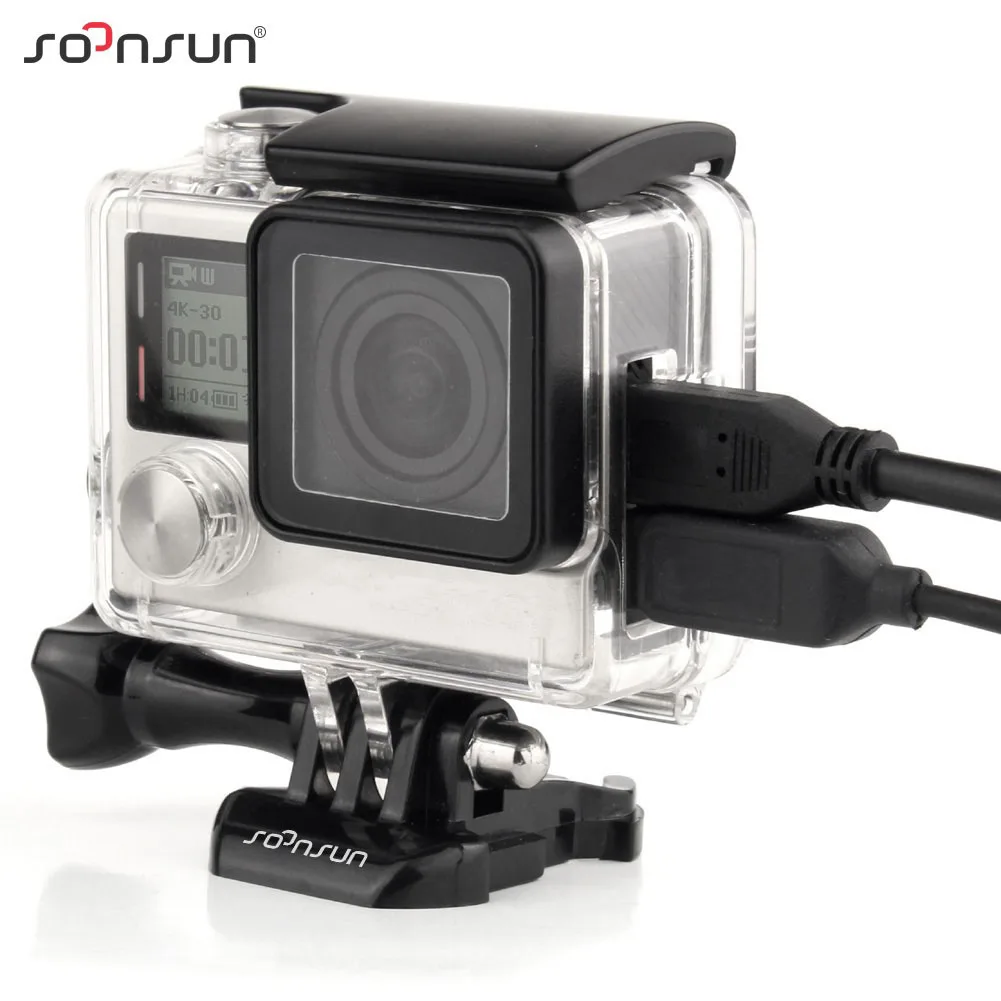 SOONSUN чехол скелет с боковым открытым корпусом для GoPro Hero 3 + спортивная экшн камера
