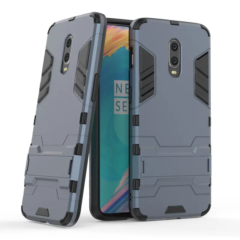 

Armor Shockproof Case For OnePlus 6T A6013 3D Shield PC+Silicone Phone Case Cover For OnePlus 6 A6003 Case Fundas Capa Coque