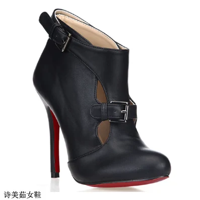 Sexy Female Winter Boots 2016 Popular New Fashion Women’s Boots Black High-heeled Boots