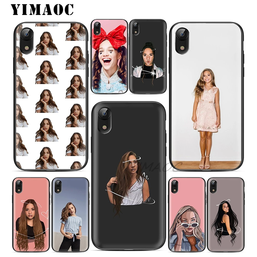 Мягкий силиконовый чехол YIMAOC Kenzie Ziegler из ТПУ черного цвета для iPhone X или 10 8 7 6 6S Plus 5