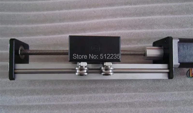 

High Precision CNC ST T8*2 Ballscrew Sliding Table effective stroke 700mm+1pc nema 23 stepper motor XYZ axis Linear motion