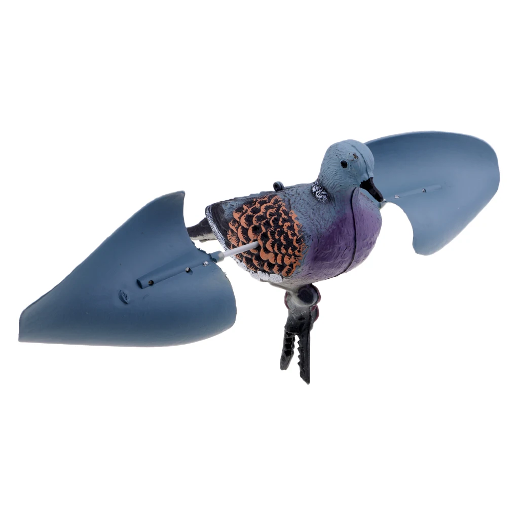 Non-toxic Lightweight 3D Lifelike Flying Plastic Pigeon Bird Outdoor Hunting Decoy Garden Decoration Ornament Pests Control