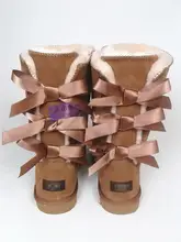 Free shipping 2016 new Australia Classic Winter Snow Boots Brand women’s Real Leather Warm Boots Ladies Boots size us4-12