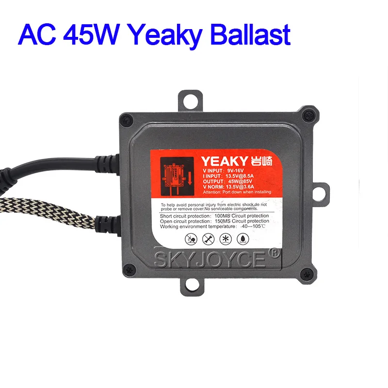 SKYJOYCE Premium Yeaky H11 45W HID Xenon Kit Car Light Xenon H11 5500K HID Headlight Bulbs 45W Yeaky Fast Start AC HID Ballast (4)
