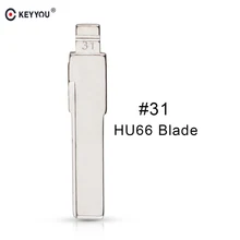 Chave remota em branco sem corte lâmina no.31 para vw volkswagen jetta golf passat tiguan beetle polo bora touran ibiza leon octavia