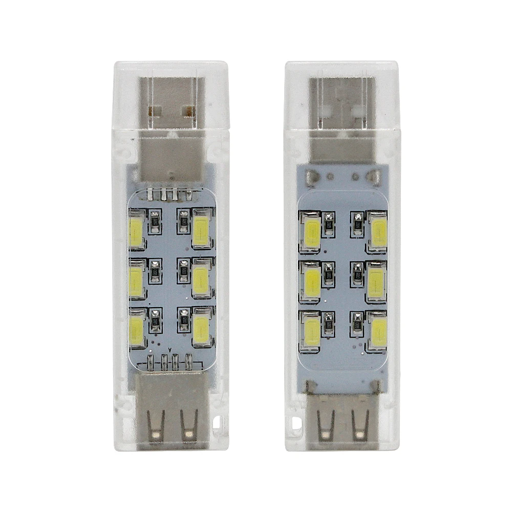 2 шт./лот мини usb Led освещение 5730SMD холодный белый Настольная книга чтения лампы для