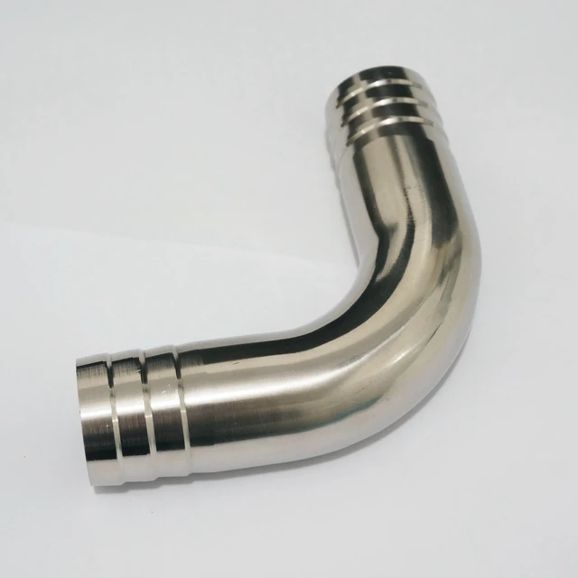 304 Stainless Steel Sanitary 90 Degree Elbow Pipe Fitting Hose Barb