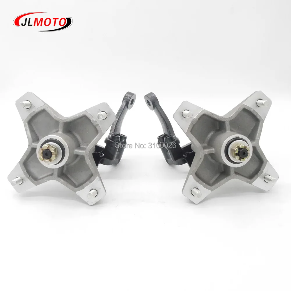 OEM Full Set Left/Right Knuckle Spindle With Wheel Hub Fit For YAMAHA Banshee Warrior RAPTOR ATV YFZ YFM 250 350 QUAD BIKE Parts