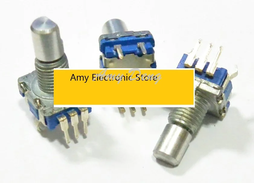 20pcs/lot EC11 type encoding switch 20 posioning number 20 pulse pressing switch with long shaft
