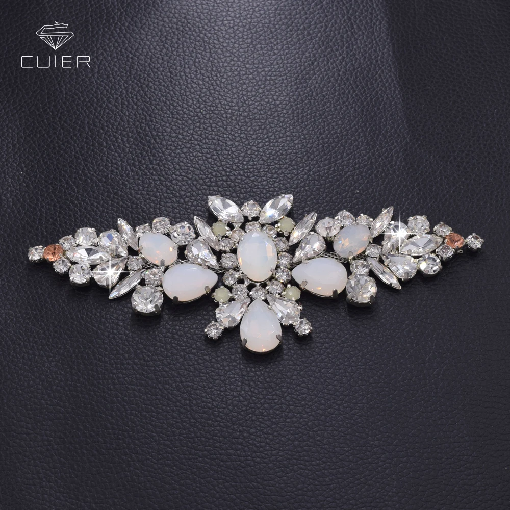 White opal rhinestone belt patches (5)-1