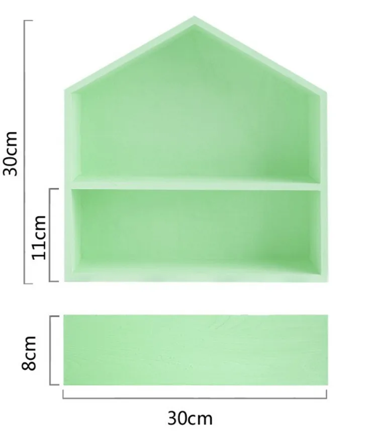 Деревянные стеллажи для хранения детской комнаты Настенные Полки DIY оригинальные деревянные настенные полки для хранения на стену декоративные - Цвет: Style 8