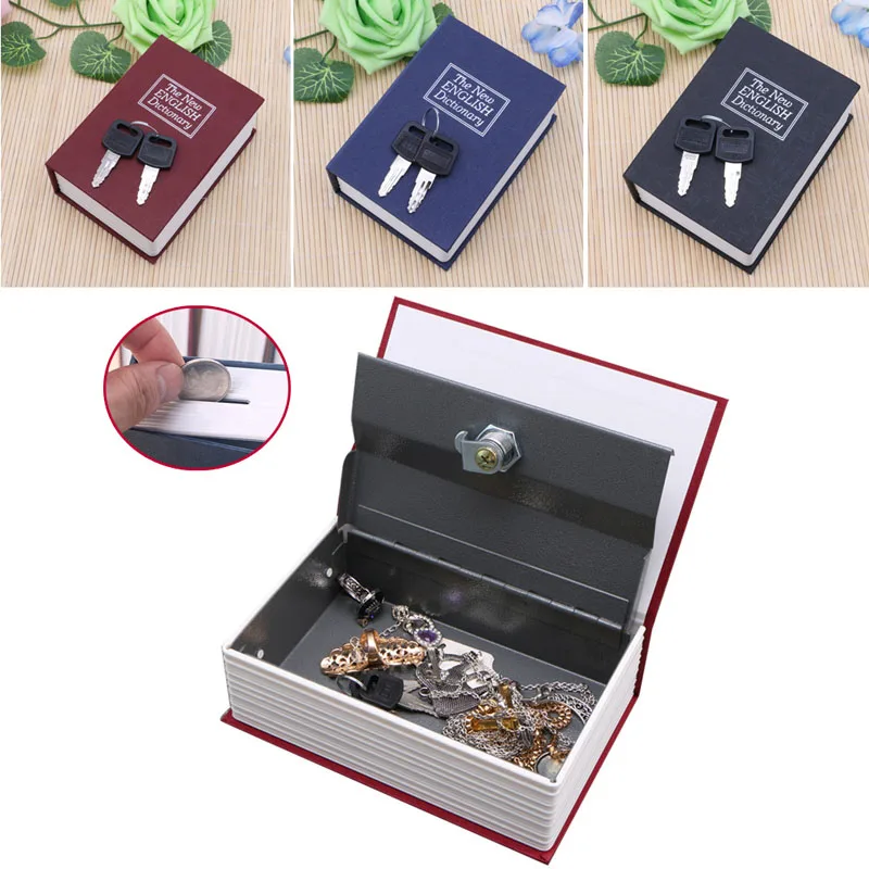 

New Mini Storage Box Money Secret Security Case Dictionary Book-Appearance With Lock Cash Box On Sale