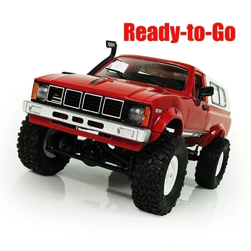 WPL B24 C24 DIY/ Finished 1:16 4WD RC Military Truck Buggy Crawler Off Road Battery Powered RTR Boy Toys