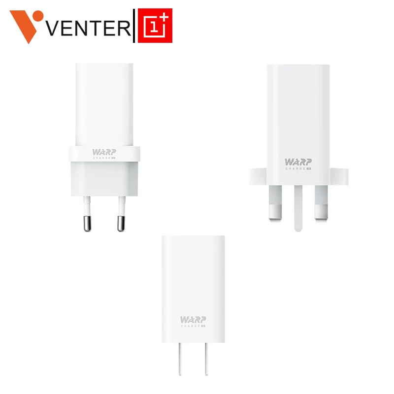 

Original OnePlus Warp Charge 30 Power Adapter Warp 30W EU Charger EU US Charger Cable Quick Charge 30W For OnePlus 7 Pro