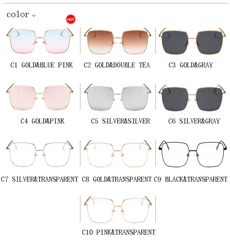 2019 New Elegant Ladies Cat Eye Sunglasses Women Brand Designer Italy Fashion Squae Sun Glasses Female Gradient Eyewear Shades