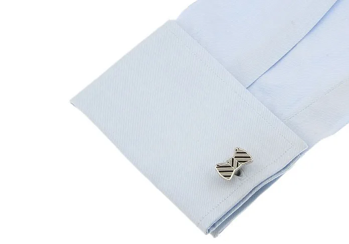 Free shipping new arrival Fashion Cuff Link anti-oxidation copper novelty bow tie design wedding cufflink wholesale&retail