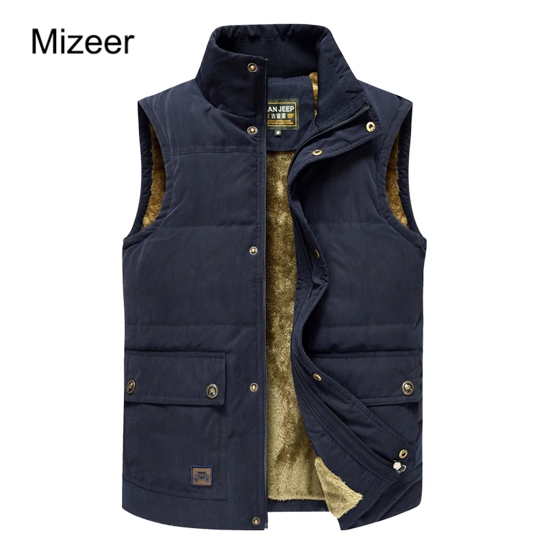 Mens Jacket Sleeveless veste homme 2017 Afs Jeep Winter Coats Leisure Vests Thicked Man Warm