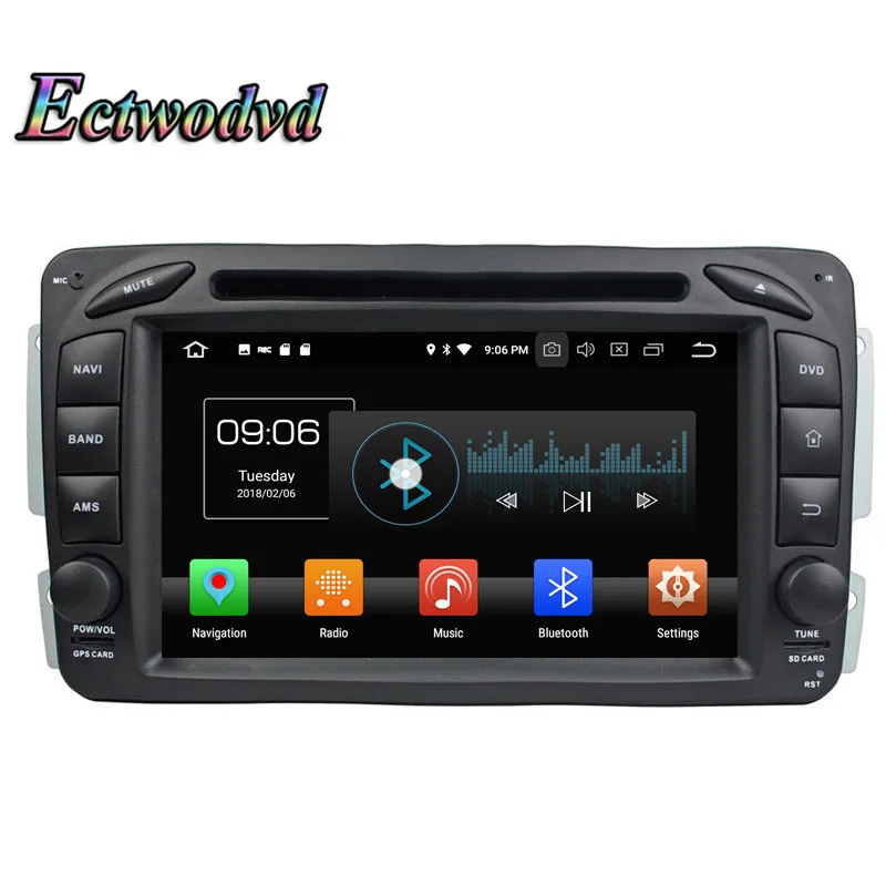 Ectwodvd Восьмиядерный Автомобильная dvd-навигационная система для Benz ML W163 CLK W209