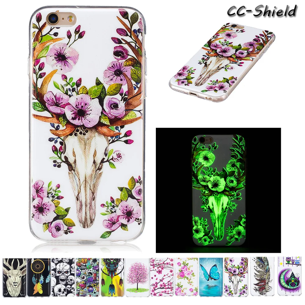 Luminous Fitted Case for Apple iPhone 6 S 6S Painting TPU Soft Silicone phone case i Phone iPhone6 iPhone6S cases |
