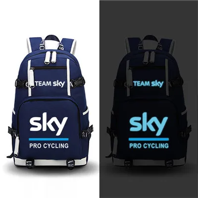4 Высокое качество Team Sky Pro Cycle Светящийся рюкзак с принтом военный рюкзак большой емкости дорожные сумки холщовые школьные сумки - Цвет: 4