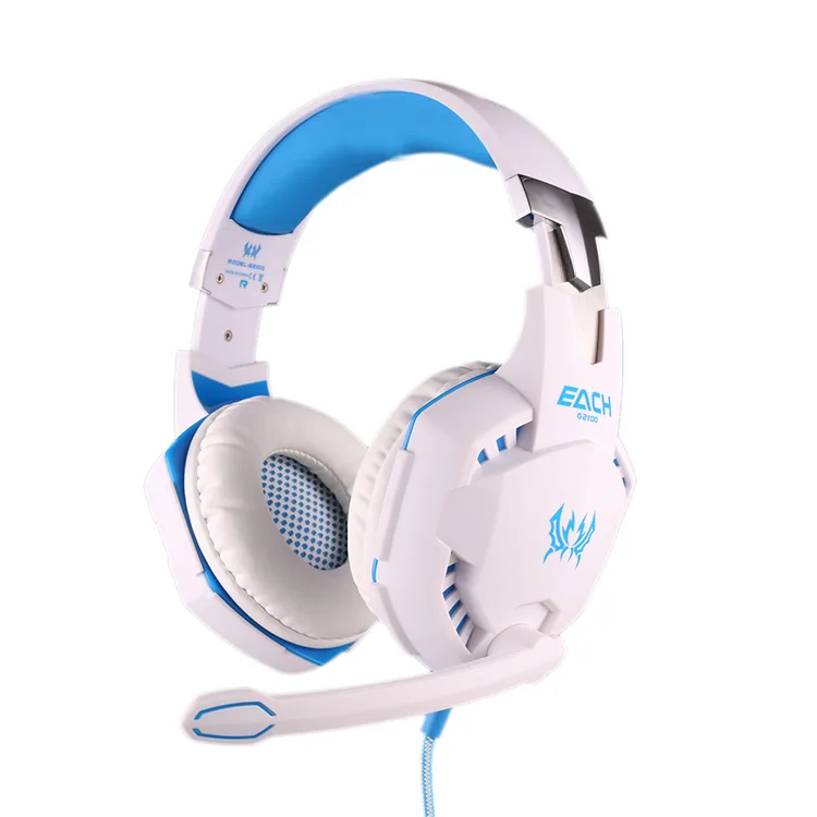 

Computer Stereo Gaming Headphones Kotion EACH G2100 Best casque Deep Bass Game Earphone Headset with Mic LED Light for PC Gamer