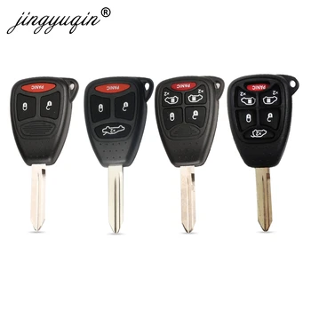 Keyforkess 2/3/4/5/6 pulsante custodia a distanza per auto chiave Shell per Chrysler 300 Aspen Dodge Dakota Durango Jeep Grand Cherokee Commander