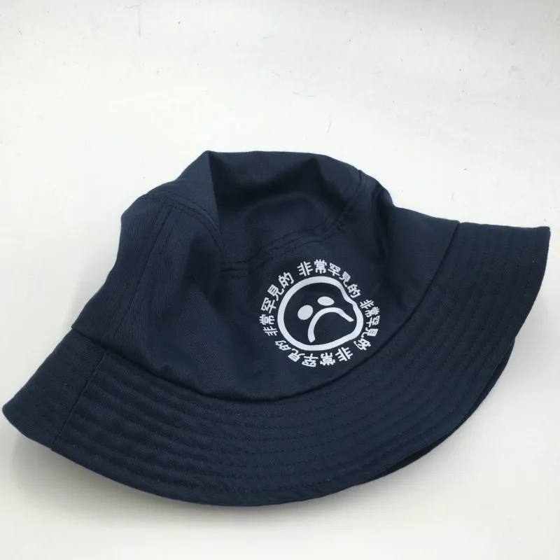women men fisherman sad boy bucket hat hip hop navy white black red sadboy summer sun panama cry face bonnie cap