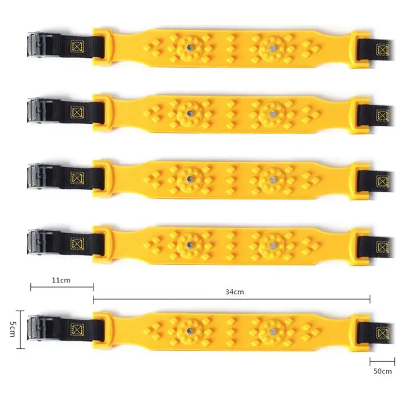 10 шт. универсальные автомобильные противоскользящие цепи зимний приводной ремень колесо транспортных средств противоскользящие Нескользящие снежные песочные цепи на шины