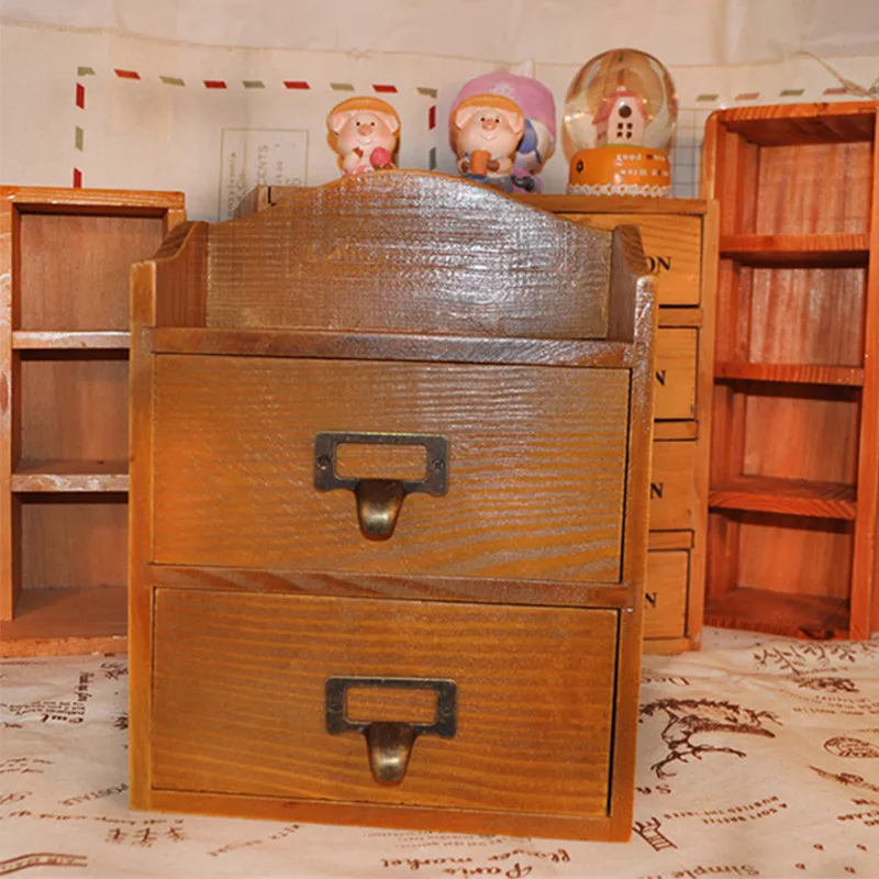 wooden craft drawers