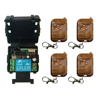 

Wireless Remote Control Light Switch 10A Relay Output Radio DC12V 24V 1CH 1CH 10A Receiver Module + 50-500M Transmitter
