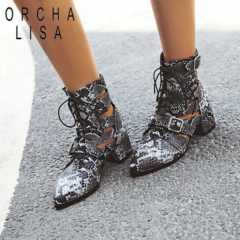 ORCHA LISA/Женская обувь мотоциклетные ботинки в ковбойском стиле с резным узором