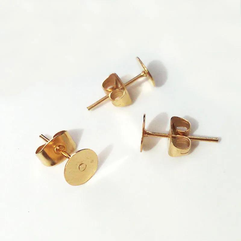 30set-Earring-accessories-studs-blank-base-setting-tray-w-Butterfly-earrings-back-Stopper-flat-head-Pins