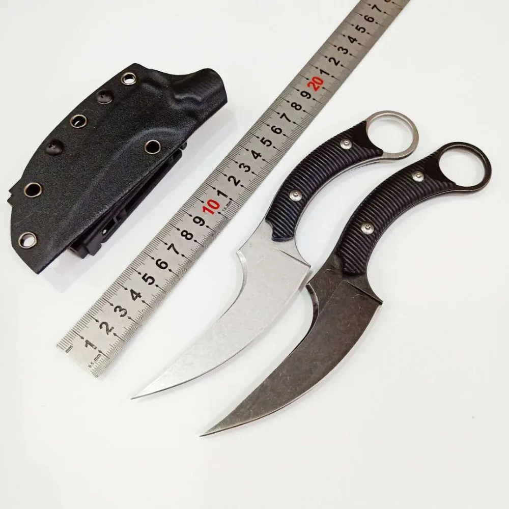 Тактический уличный походный спасательный нож Karambit CS GO с фиксированным ножом для