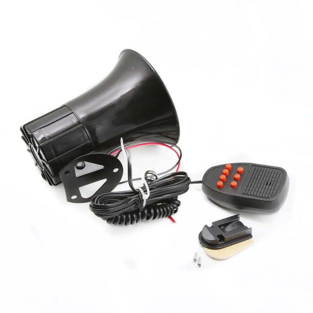 7 Tone Horn Sound Motorcycle Car Alarm Siren 12V 100W Band High Power