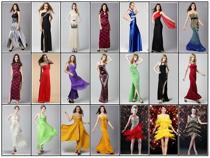 2014 Red Long Vintage Evening Dress