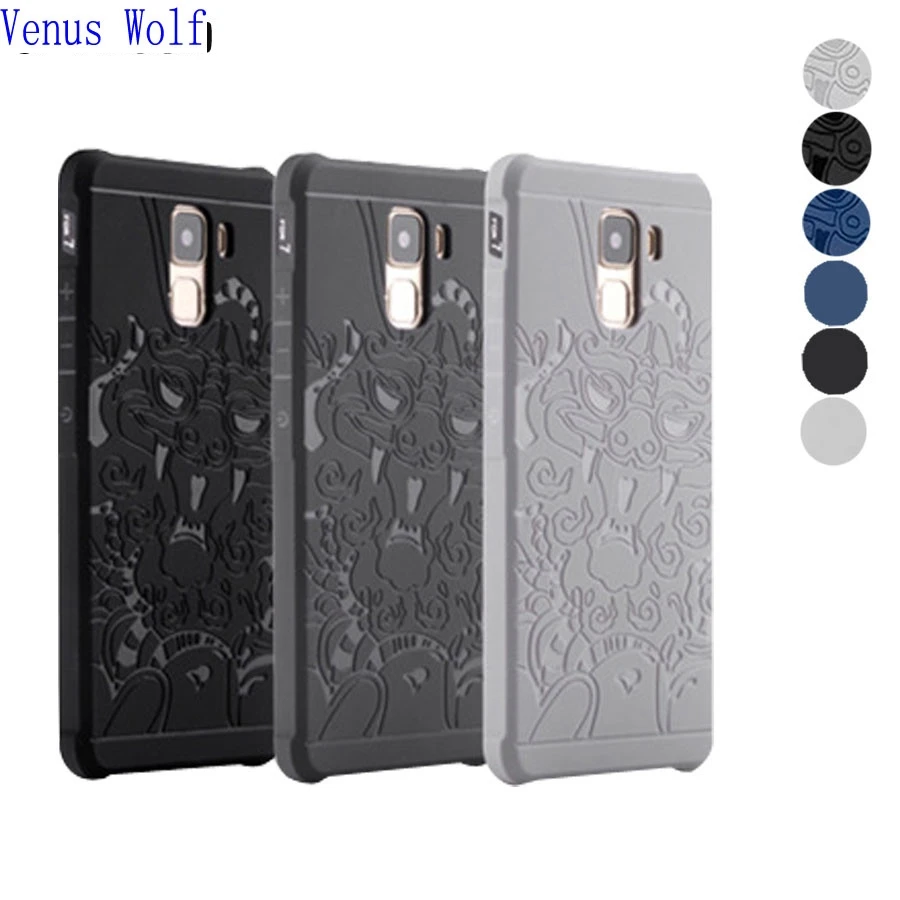 

for Huawei Honor7 PLK-L01 PLK-UL00 PLK-AL10 TPU Soft Case for Huawei Honor 7 PLK L01 UL00 AL10 3D Relief Case Phone Back Cover
