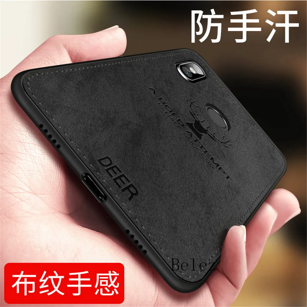 Fabric Cloth Silicone Phone Case On For Xiaomi Mi 8 Redmi 5 Plus 07