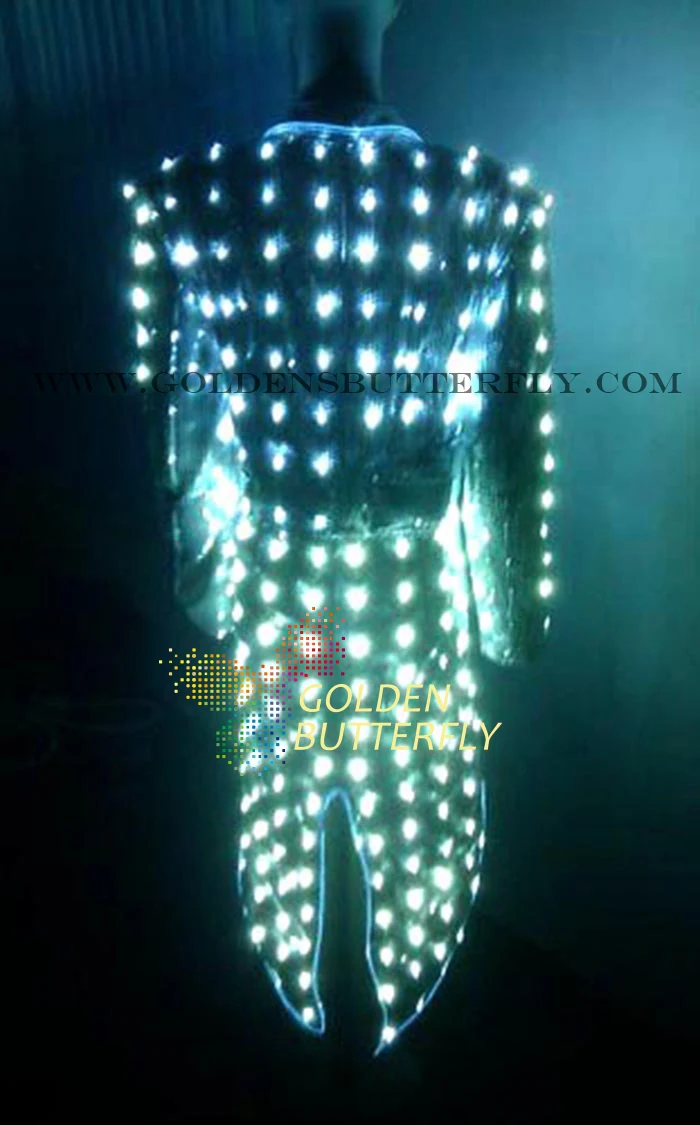 2017 модный светодиодный смокинг swalloveltail светящиеся костюмы платья LED одежда для