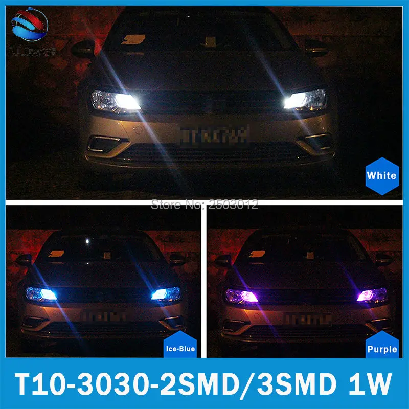 10 шт. T10 W5W 194 168 LED Освещение реветь Водонепроницаемый высокая яркость 3030 2 3 SMD