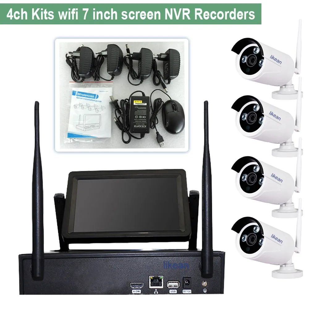 NEW wireless network video server wifi 960P ip camera with nvr kit 1