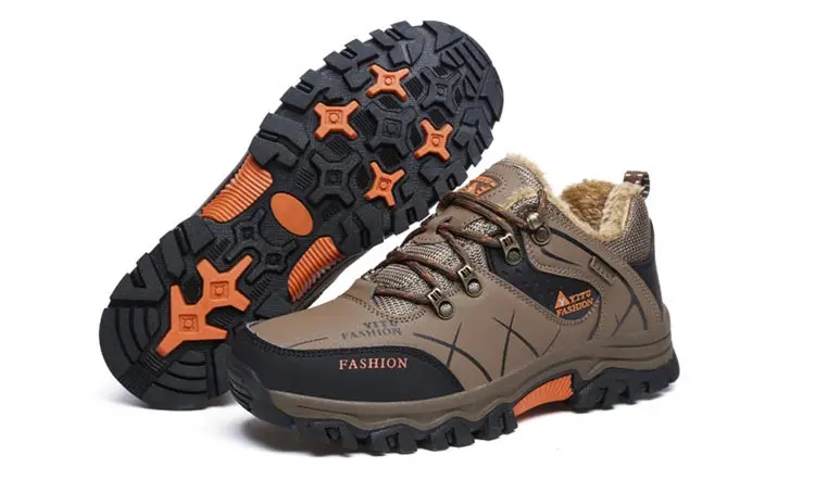 Мужская обувь, модные зимние кроссовки для мужчин, походная обувь размера плюс, водонепроницаемая обувь для альпинизма, треккинга, мужская спортивная обувь