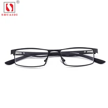 Мужские и женские очки для чтения, металлическая оправа, линзы из смолы, Анти-усталость, мужские и женские очки для чтения, чехол