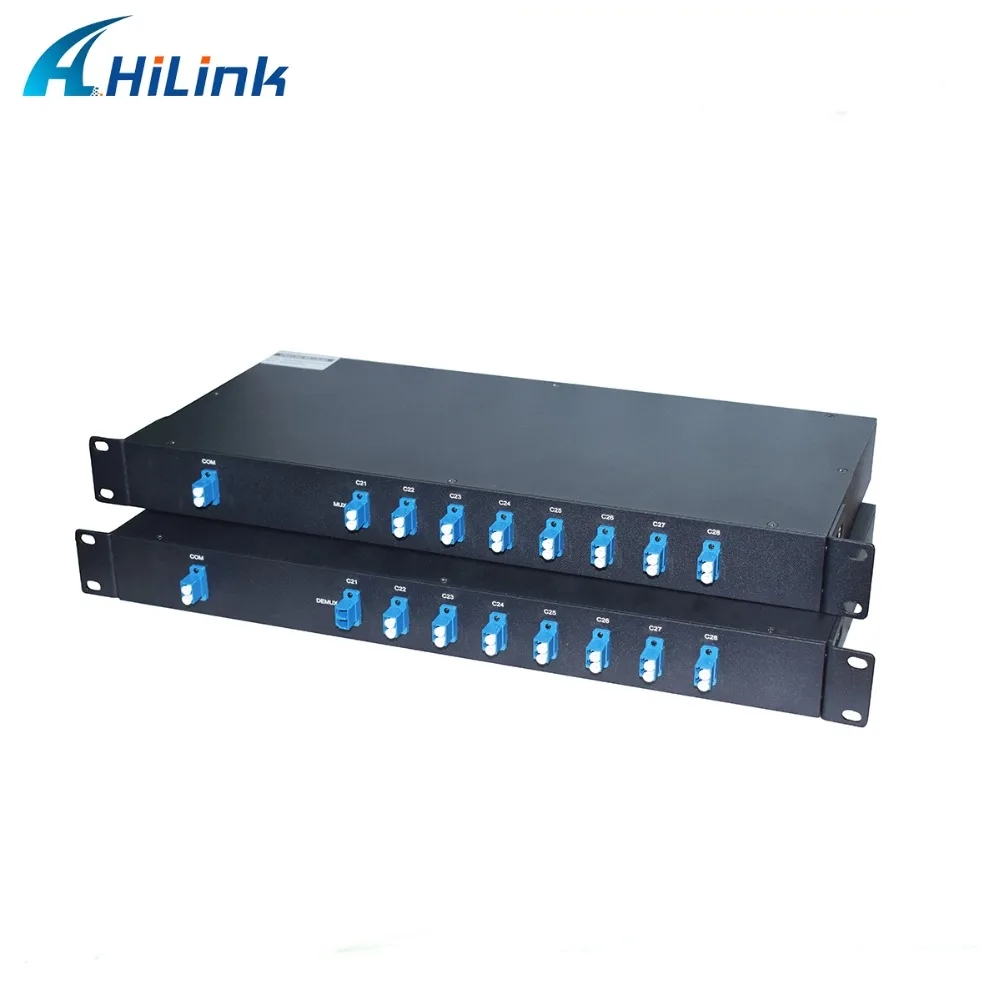 (Только 1 комплект) 19 дюймовый 1U 8 канальный модуль DWDM Mux/Demux одноволоконный