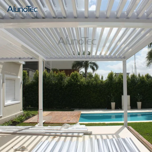 Motorized Customized Opening Louvre Roof Pergola For Sized 4m Length Motorized Customized Opening Louvre Roof Pergola for Sized 4m length x 5m projecction x 3m height - Motorized Customized Opening Louvre Roof Pergola For Sized 4m Length