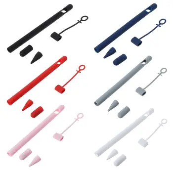 

Hard EVA Storage Case Pouch and Soft Silicone Pen Stylus Protective Sleeve Cover for Apple Pencil iPencil 1 Tablet Touch Pen Acc