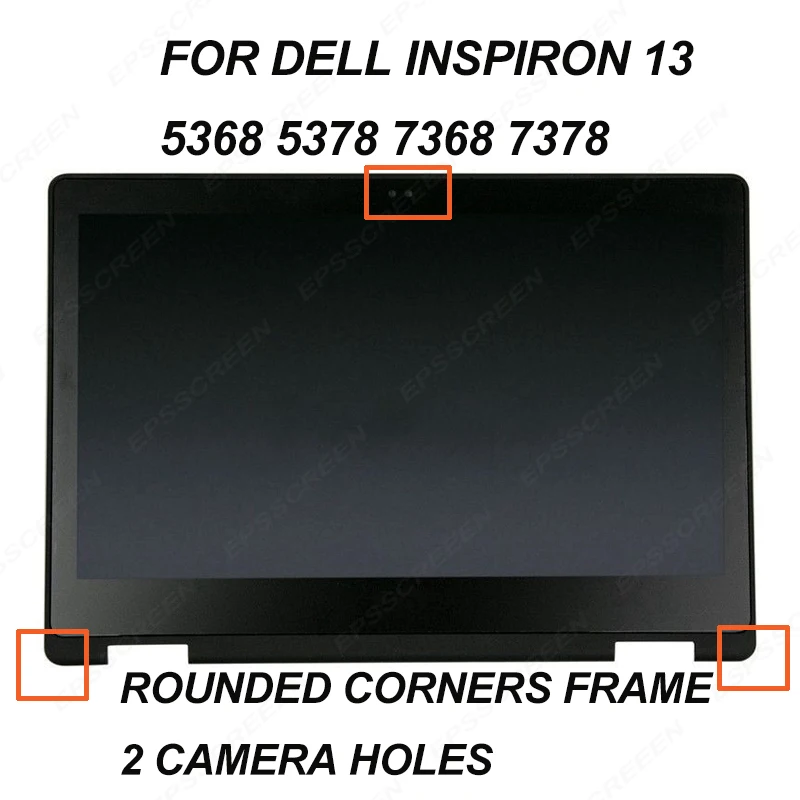 for dell Inspiron 13-5368 5378 7368 7378 B133HAB01.0 touch panel with led screen assembly bezel digitizer frame matrix display | Компьютеры
