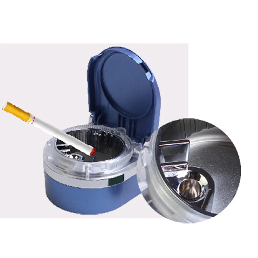 Dewtreetali Car Styling Portable Car Ashtray Led Lamp Smoke Cylinder