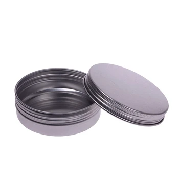 

10Pcs/Lot 100ML Empty Refillable Cream Containers Aluminum Makeup Case Cosmetic Jars Sample Jar Makeup Tools