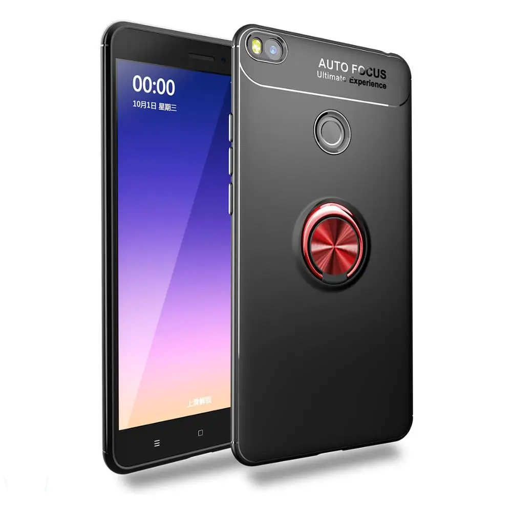 

Adsorption Case Anti-knock Case Kickstand Case Invisible Finger Ring Cover Case for XiaoMi 9 9SE RedMi Note7 Note 7Pro